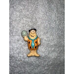 Hanna-Barbera Fred Flintstone bowling 2 inches tall PVC Figure Yabba Dabba Doo